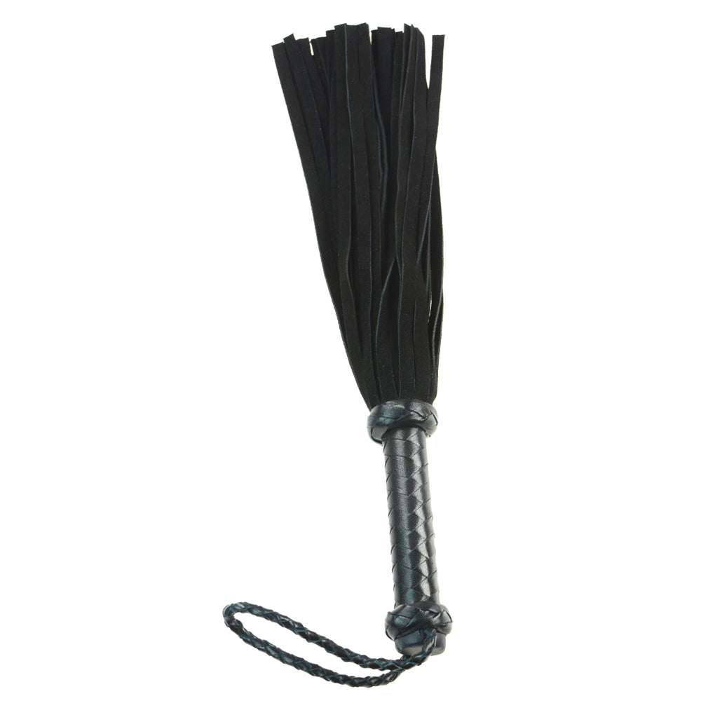 18" Mini 36 Suede Tail Flogger Black | 802991611858 | Available at EroticWarehouse.com