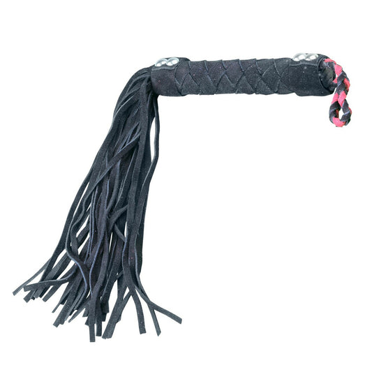 15" Leather Flogger Black | 802991612169 | Available at EroticWarehouse.com