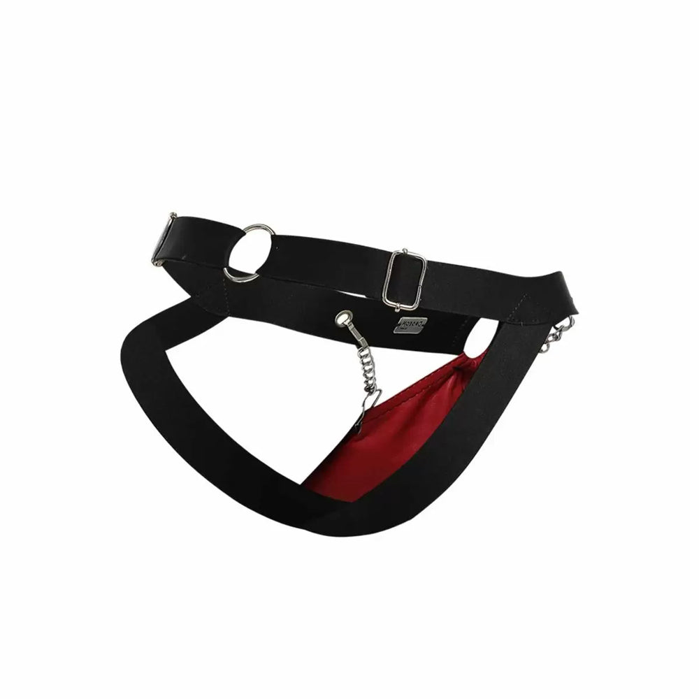 Dngeon Chain Jockstrap Red One Size | 804859876348 | Available at EroticWarehouse.com