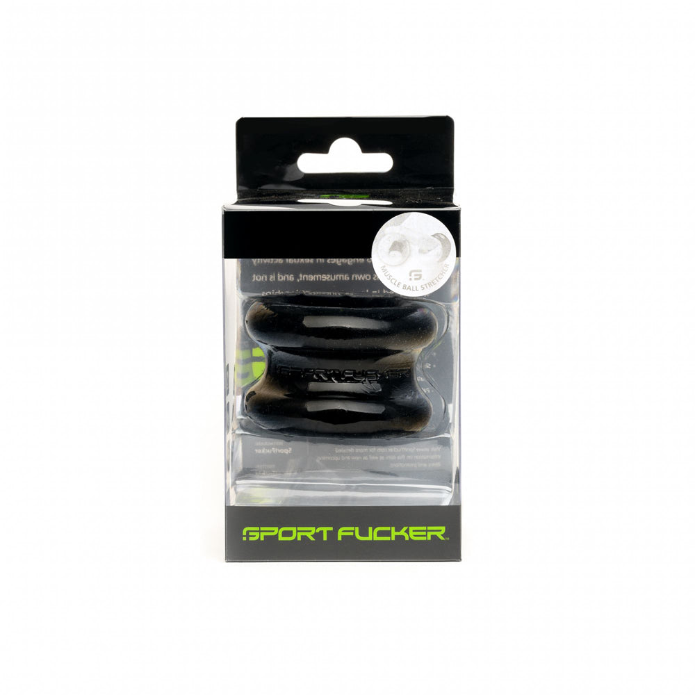 Sport Fucker Muscle Ball Stretcher Tpe Black | 810001682866 | Available at EroticWarehouse.com