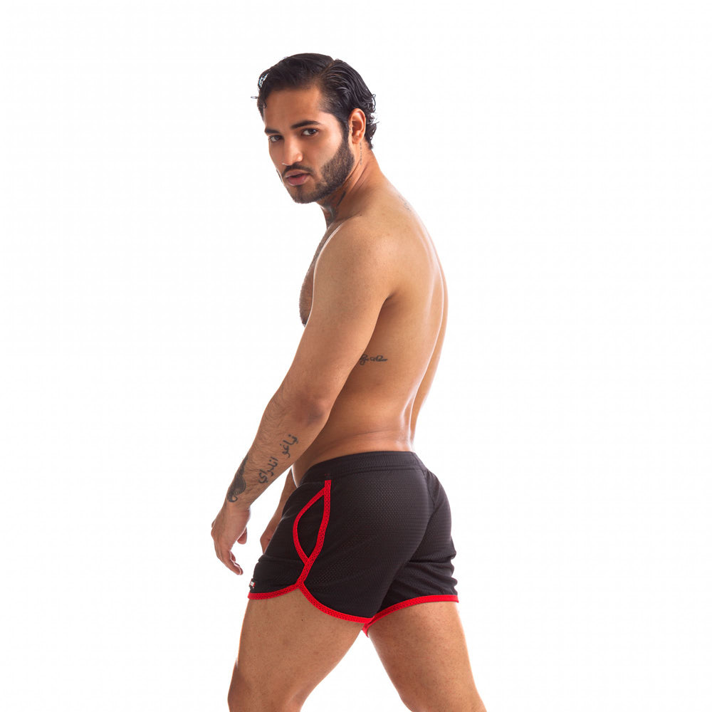 665 Rally Shorts Red Large | 810001686581 | Available at EroticWarehouse.com