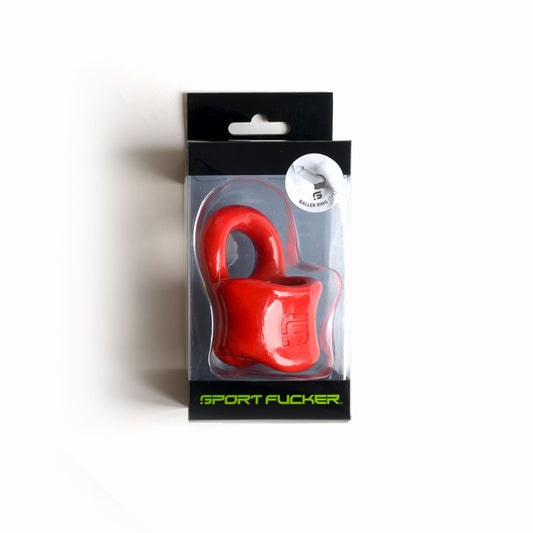 Sport Fucker Baller Ring Tpe Red | 810001687229 | Available at EroticWarehouse.com