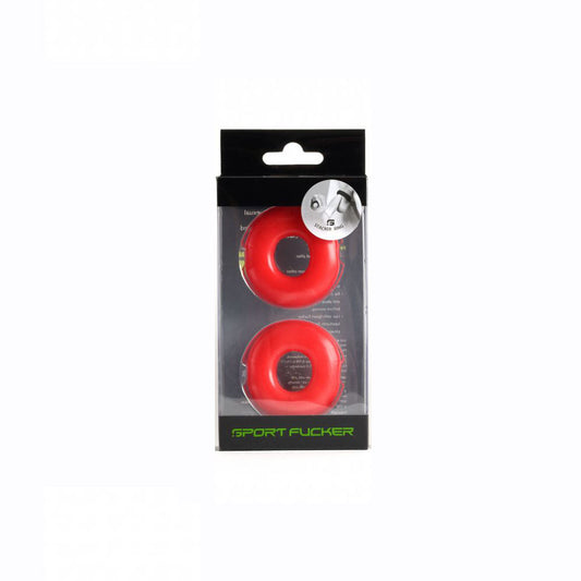 Sport Fucker Stacker Rings Red | 810001687724 | Available at EroticWarehouse.com