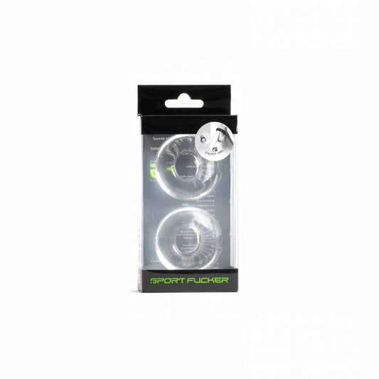 Sport Fucker Stacker Rings Clear | 810001687731 | Available at EroticWarehouse.com