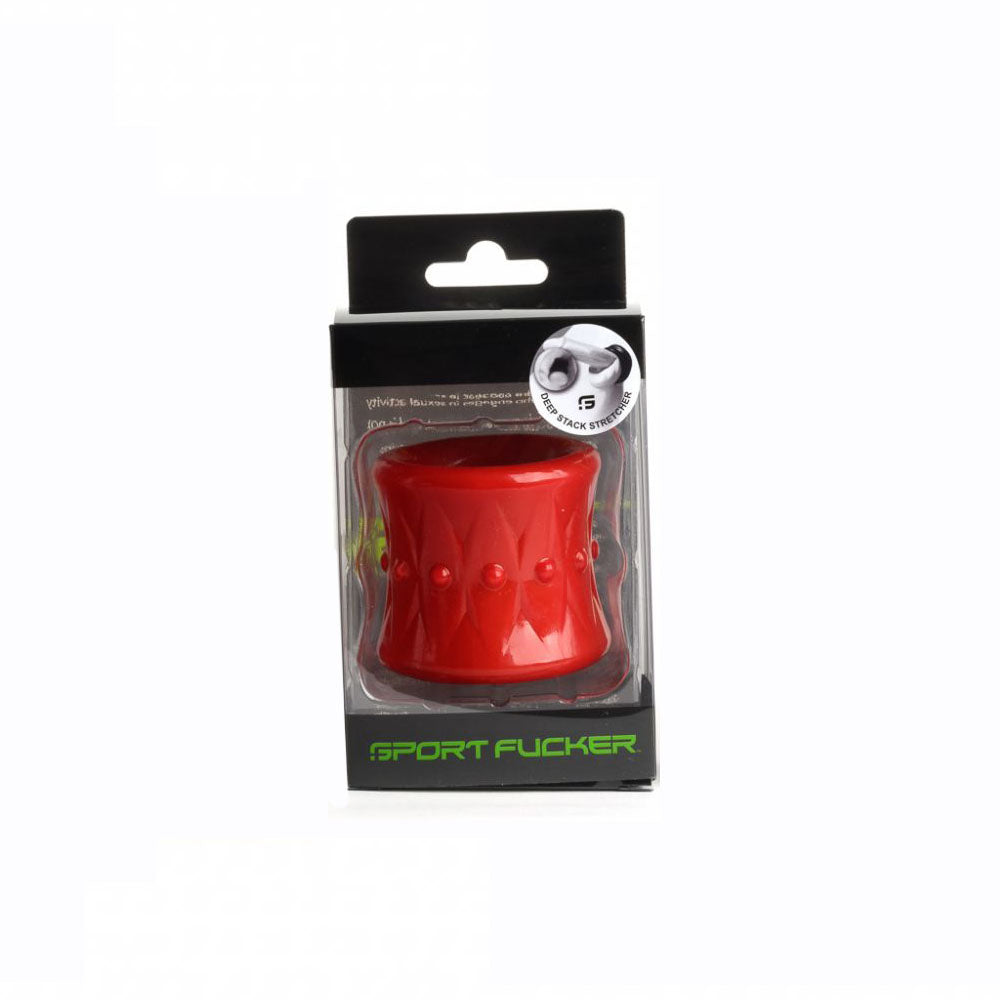 Sport Fucker Deep Stack Red | 810001688554 | Available at EroticWarehouse.com