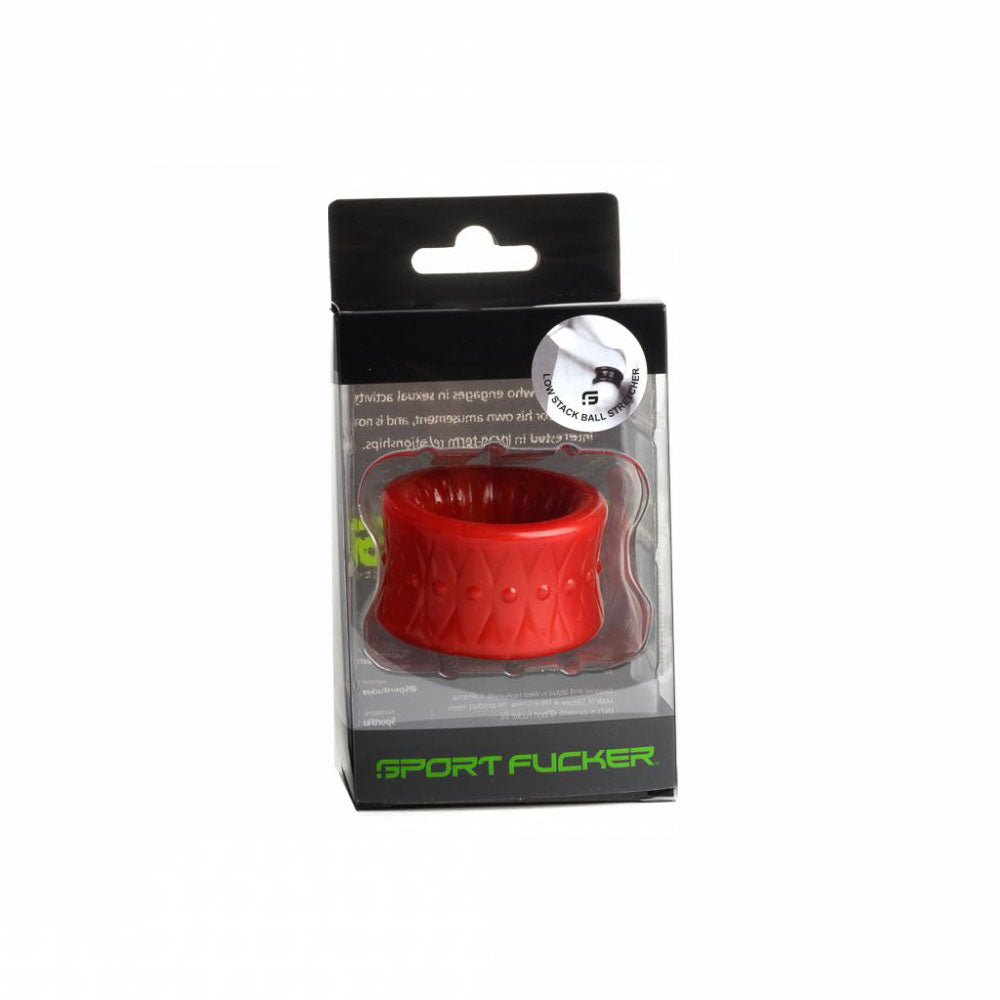 Sport Fucker Low Stack Red | 810001688592 | Available at EroticWarehouse.com