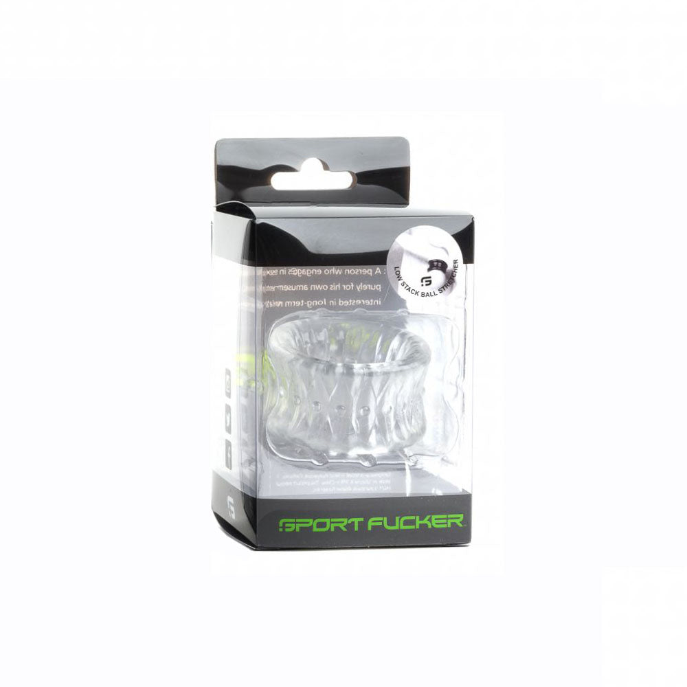 Sport Fucker Low Stack Clear | 810001688615 | Available at EroticWarehouse.com