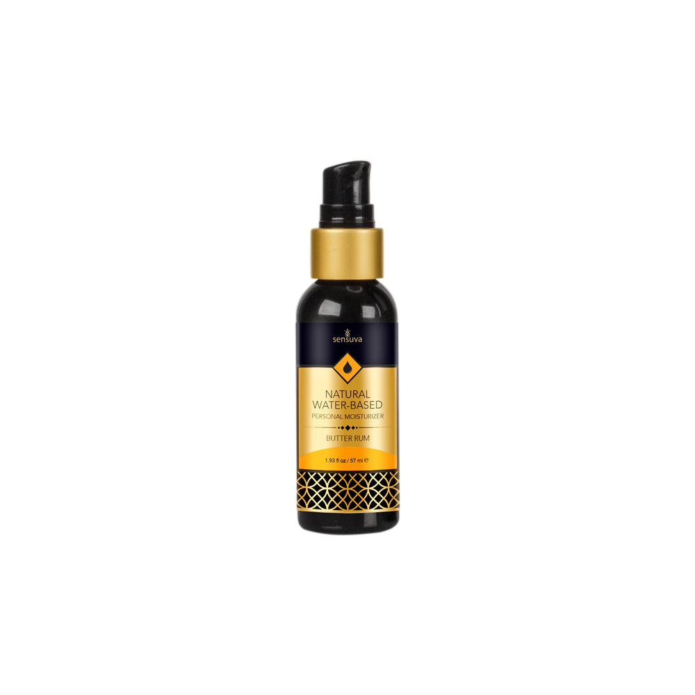 Natural Water-Based Personal Moisturizer Butter Rum 2 oz. Bottle | 810002660054 | Available at EroticWarehouse.com