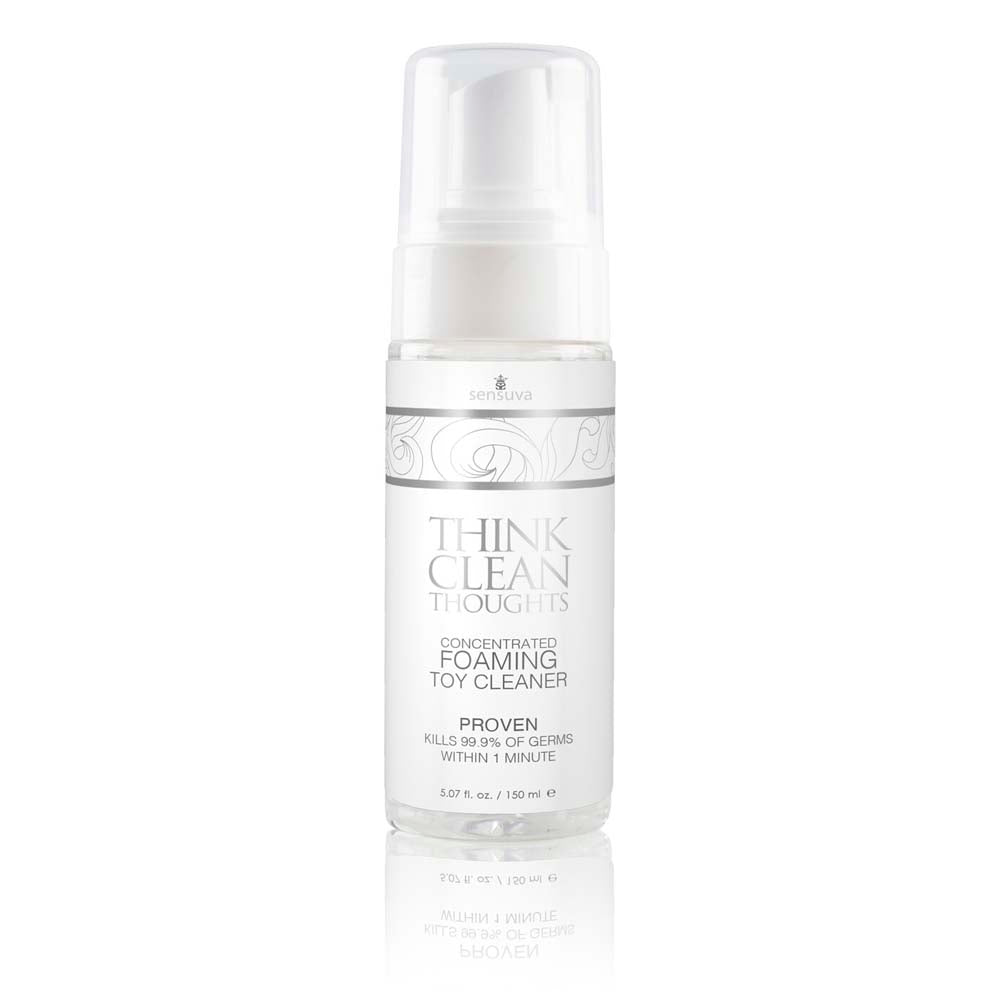 Think Clean Thoughts Foaming Toy Cleaner | 810002664830 | Available at EroticWarehouse.com