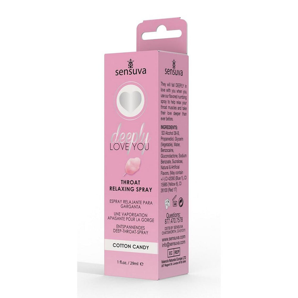 Deeply Love You Throat Relaxing Spray Cotton Candy 1 oz. Bottle | 810002665011 | Available at EroticWarehouse.com