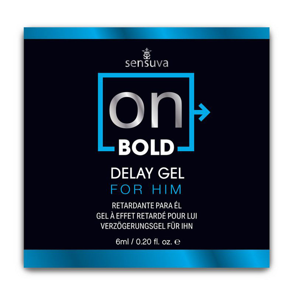 On Bold Delay Gel 6 Ml. Single-Use Packet | 810002665219 | Available at EroticWarehouse.com