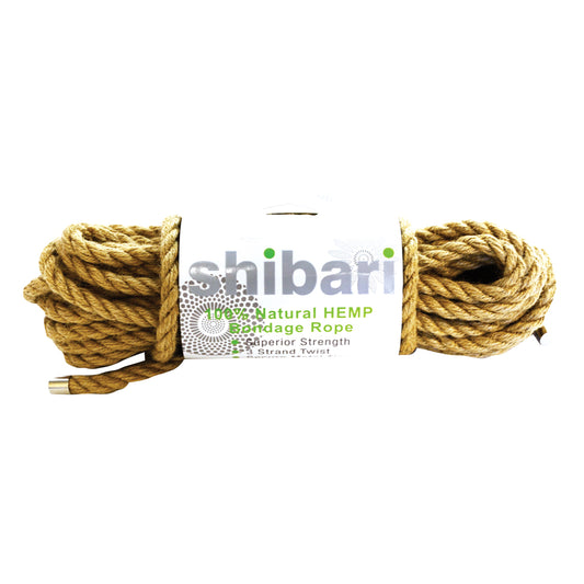 Shibari 100% Natural Hemp Bondage Rope 10 Meters | 810046850190 | Available at EroticWarehouse.com