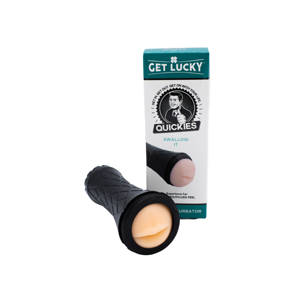 Get Lucky Quickies Swallow It Male Masturbator | 810046850596 | Available at EroticWarehouse.com