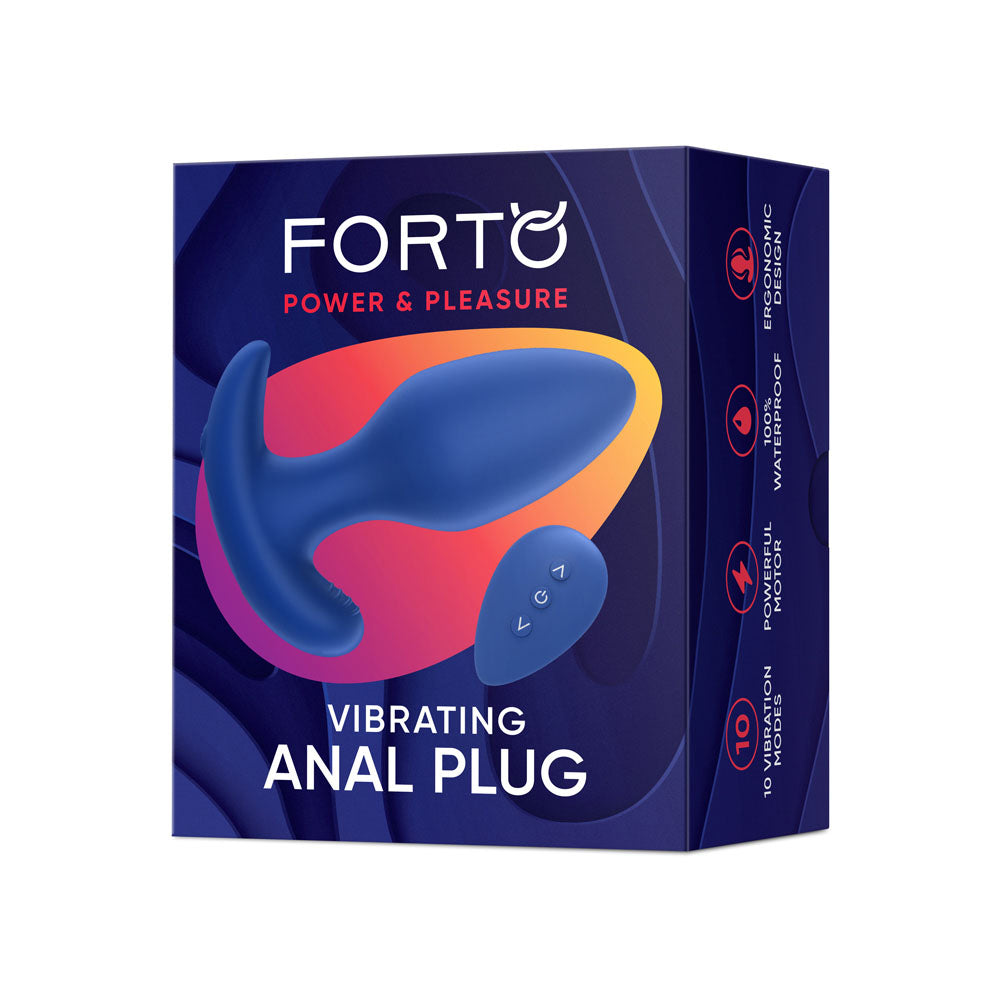 Vibrating Anal Plug Blue | 810119282927 | Available at EroticWarehouse.com
