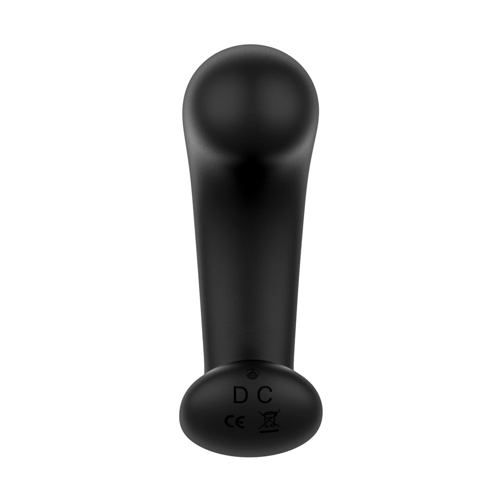 Curved Vibrating Plug Black | 810119282965 | Available at EroticWarehouse.com