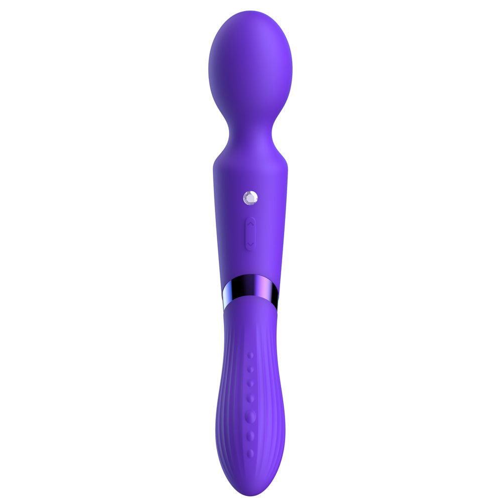 De39: Double-Ended Luv Wand Dark Purple | 810119283696 | Available at EroticWarehouse.com
