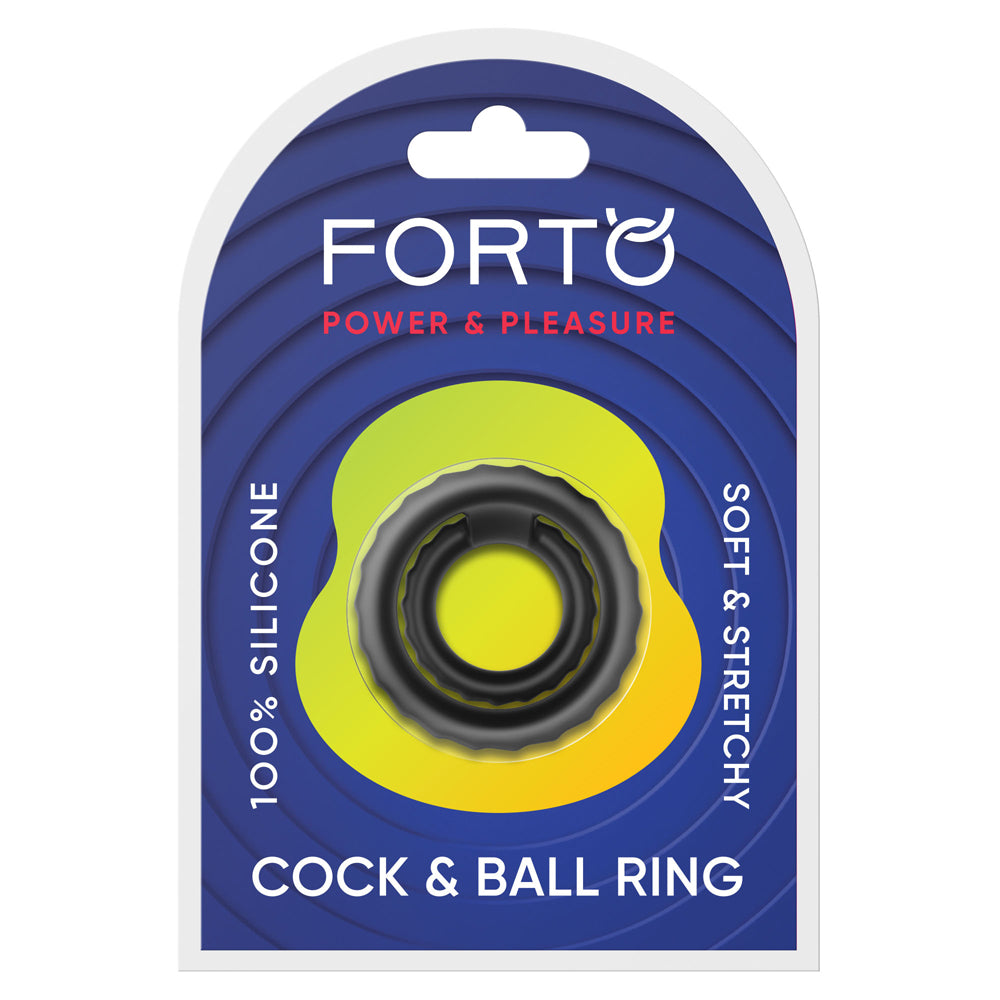 F-43: Tiered Cock & Ball Ring Black | 810119283917 | Available at EroticWarehouse.com