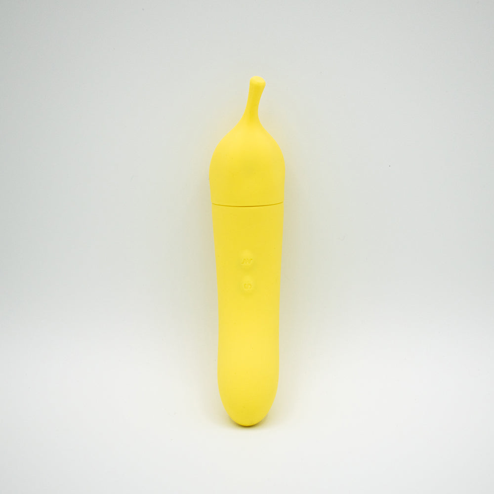 Banana Cream Air Pulse & G-Spot Vibrator | 810120340845 | Available at EroticWarehouse.com