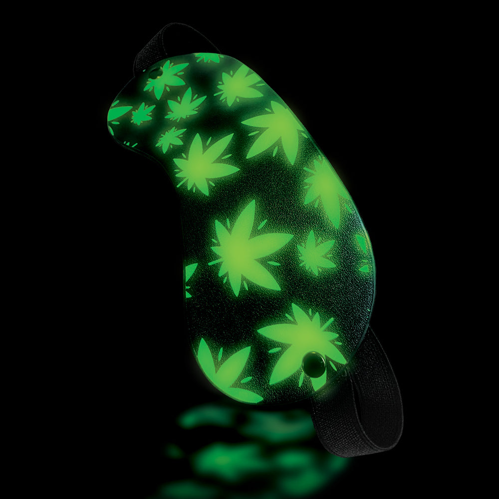 Stoner Vibes Chronic Collection Glow In The Dark Blindfold | 810126930125 | Available at EroticWarehouse.com