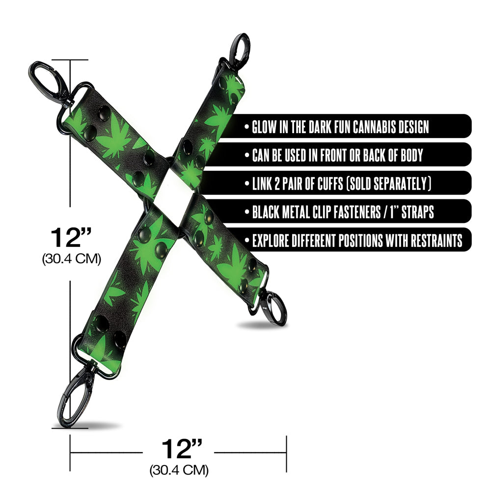 Stoner Vibes Chronic Collection Glow In The Dark Hogtie | 810126930194 | Available at EroticWarehouse.com