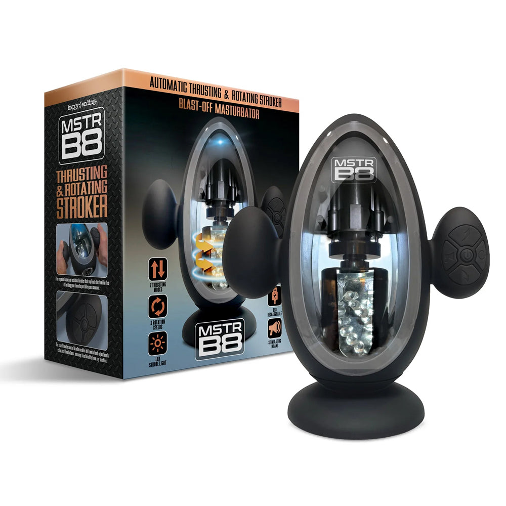 Happy :) Ending Mstr B8 Blast Off | 810126930316 | Available at EroticWarehouse.com