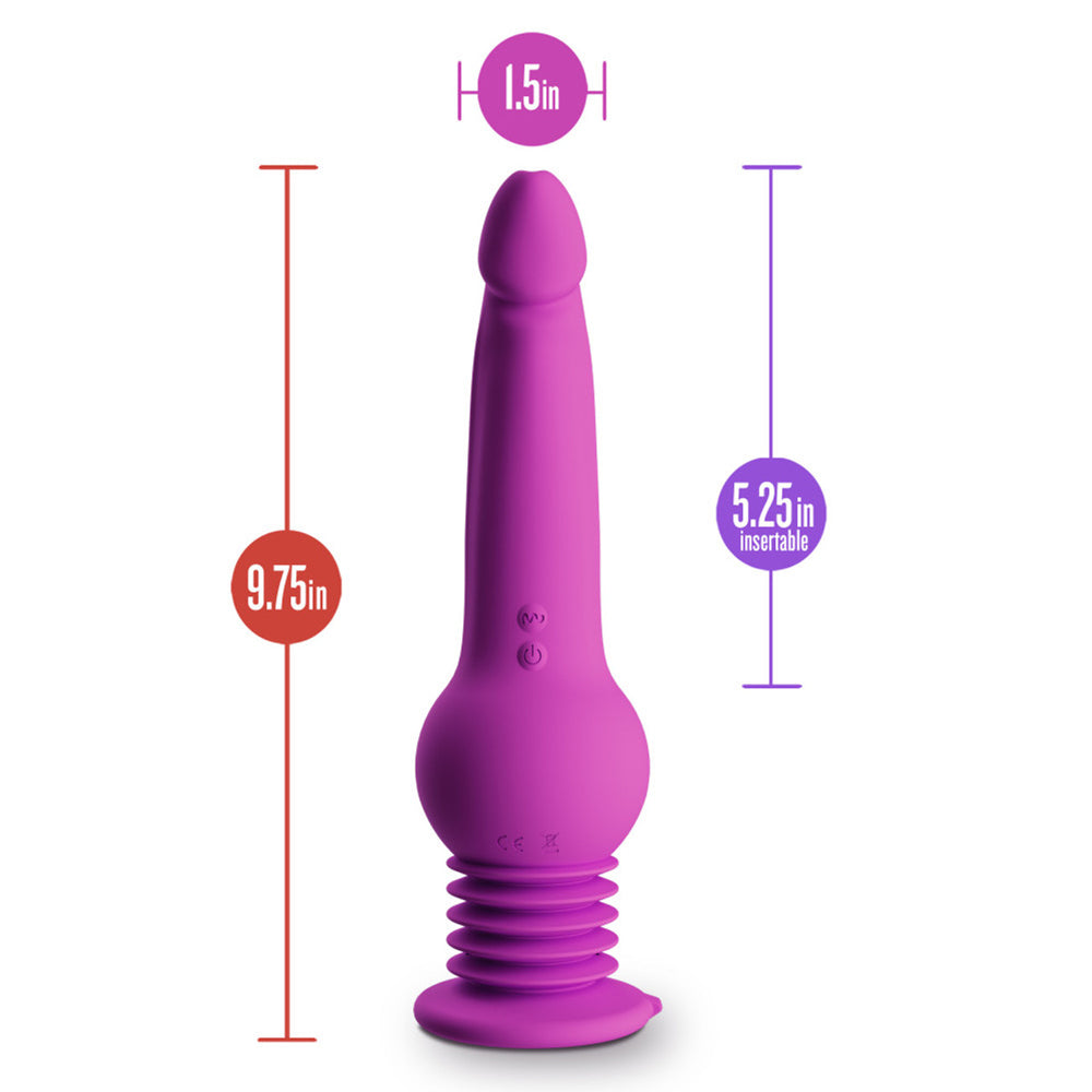 Impressions New York Gyro-Quake Dildo Purple | 810138370353 | Available at EroticWarehouse.com