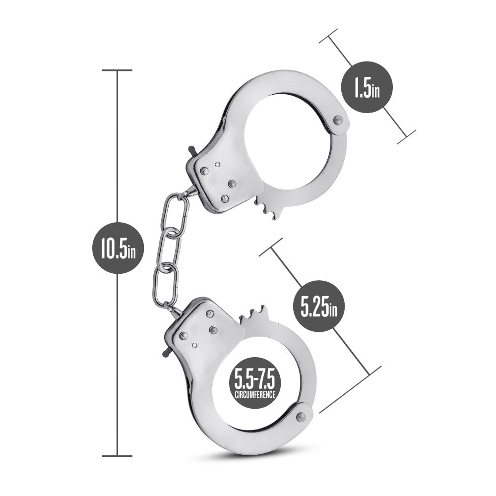 Temptasia Beginner Cuffs Silver | 810138370391 | Available at EroticWarehouse.com