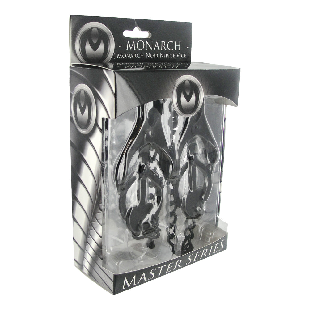 Masters Series Monarch Noir Nipple Vice | 811847017522 | Available at EroticWarehouse.com