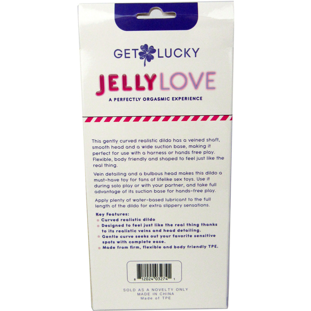 Get Lucky 7" Jelly Dong Purple | 812024032741 | Available at EroticWarehouse.com