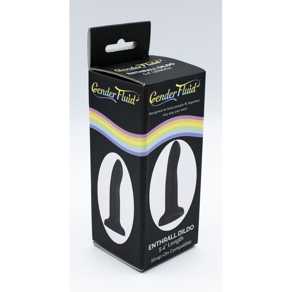 Gender Fluid Enthrall Black Strap On Dildo 5.4'' | 812024034424 | Available at EroticWarehouse.com