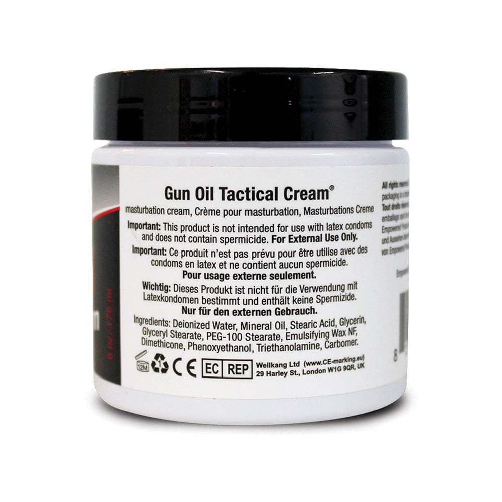 Tactical Cream 6 oz. Jar | 813362024153 | Available at EroticWarehouse.com