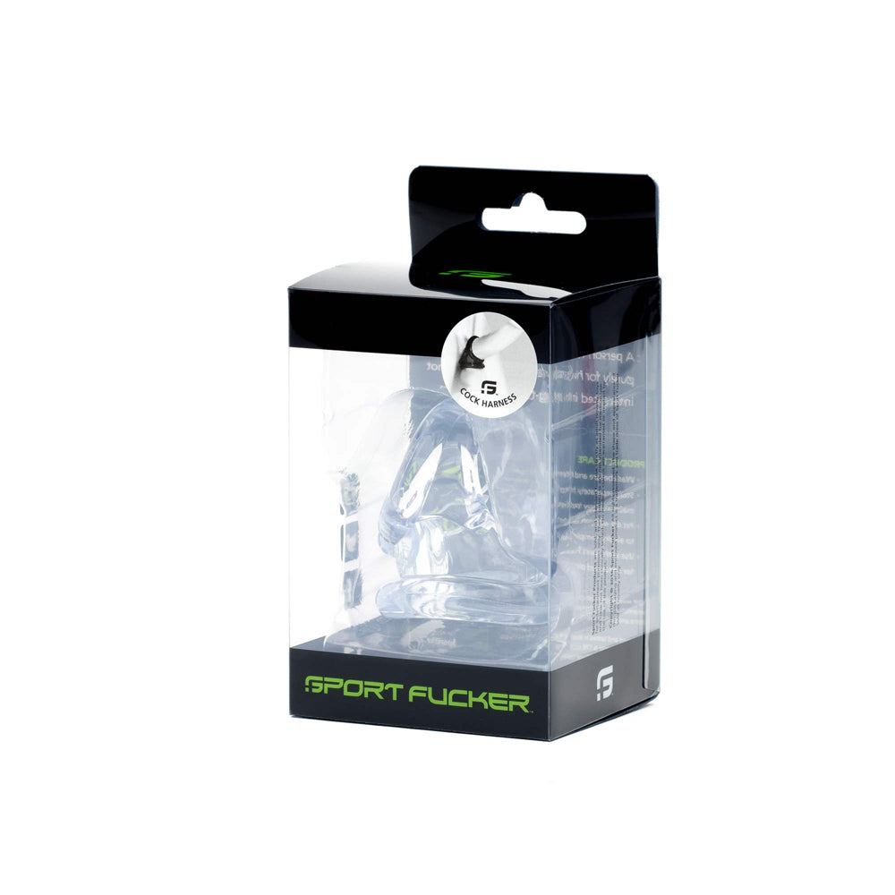 Sport Fucker Cock Harness Clear | 814137021483 | Available at EroticWarehouse.com