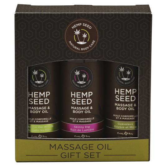 Earthly Body Massage Oil Gift Set Box | 814487020624 | Available at EroticWarehouse.com