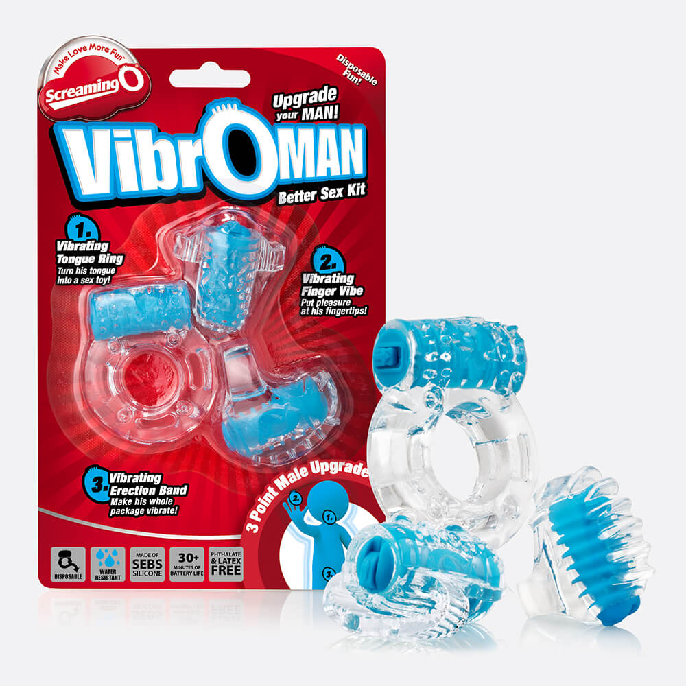 Screaming O Vibroman Blue 1 Ct | 817483010989 | Available at EroticWarehouse.com