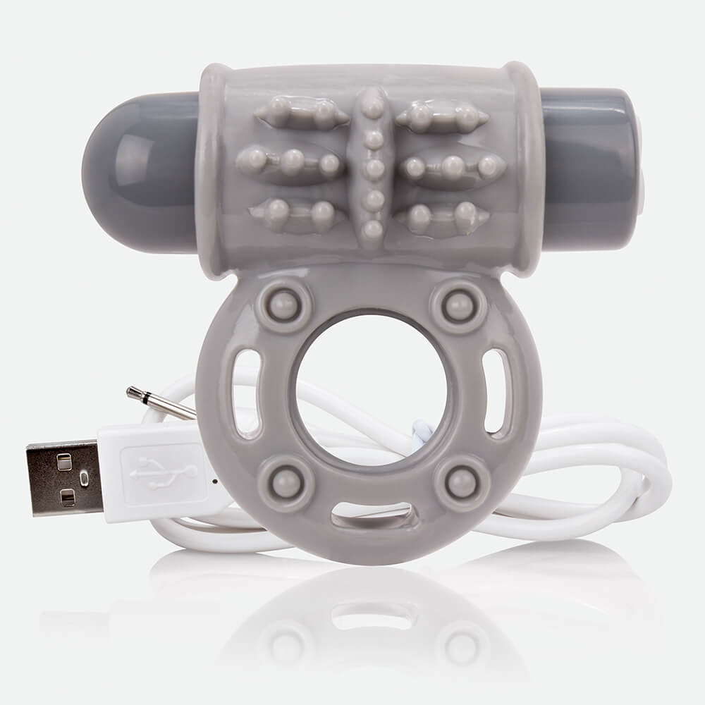 Charged Owow Vooom Mini Vibe Grey 1 Ct | 817483012440 | Available at EroticWarehouse.com