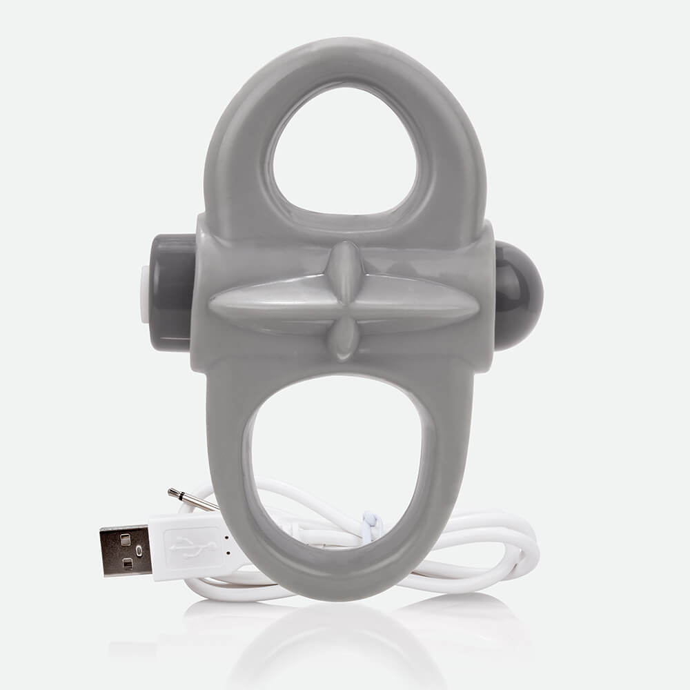 Charged Yoga Vooom Mini Vibe Grey 1 Ct | 817483012488 | Available at EroticWarehouse.com