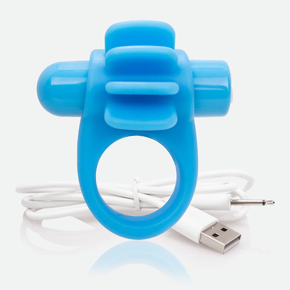 Charged Skooch Ring Blue 1 Ct | 817483012730 | Available at EroticWarehouse.com