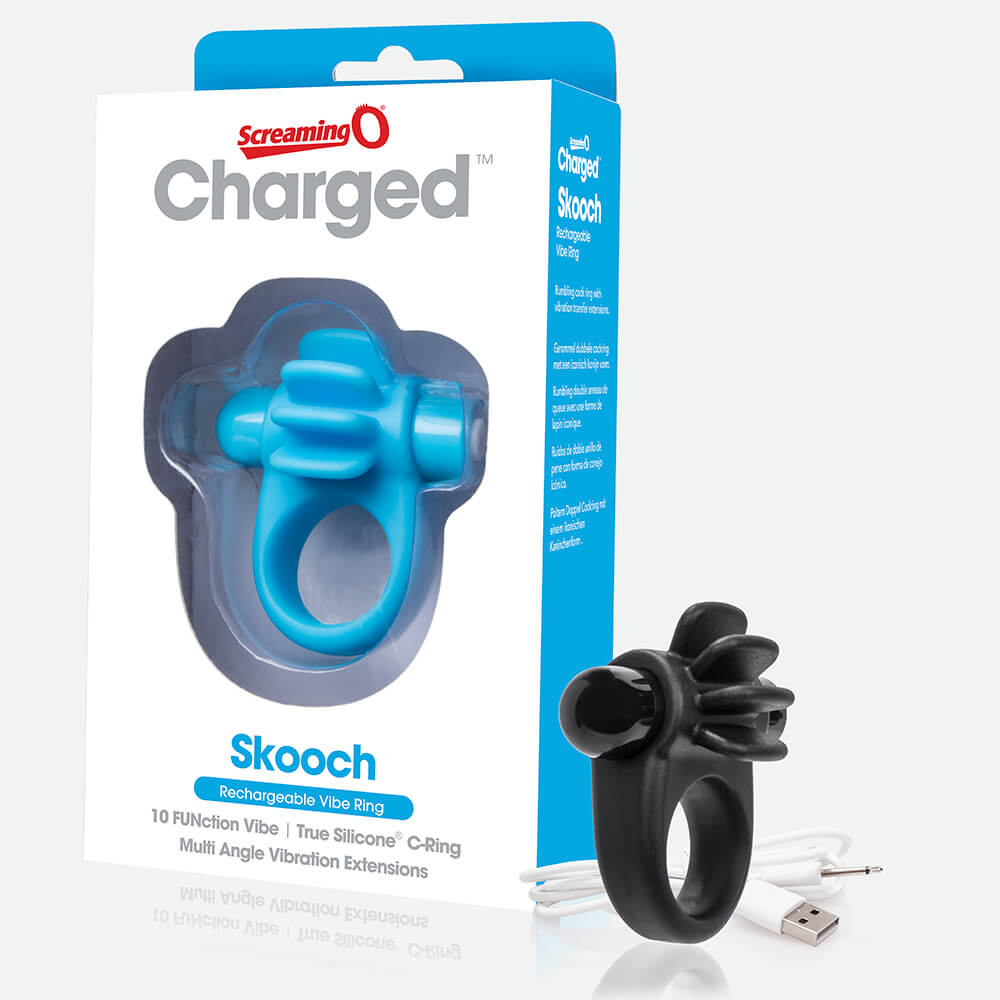 Charged Skooch Ring Blue 1 Ct | 817483012730 | Available at EroticWarehouse.com