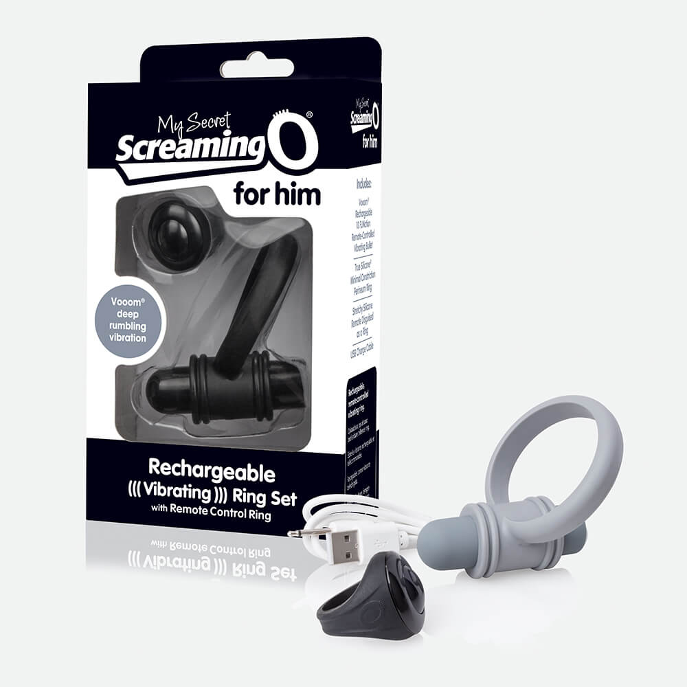 My Secret Bullet And Ring For Him Grey 1 Ct | 817483012877 | Available at EroticWarehouse.com