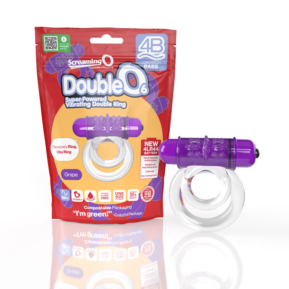 Screaming O 4B Doubleo 6 Grape 1 Ct | 817483015298 | Available at EroticWarehouse.com