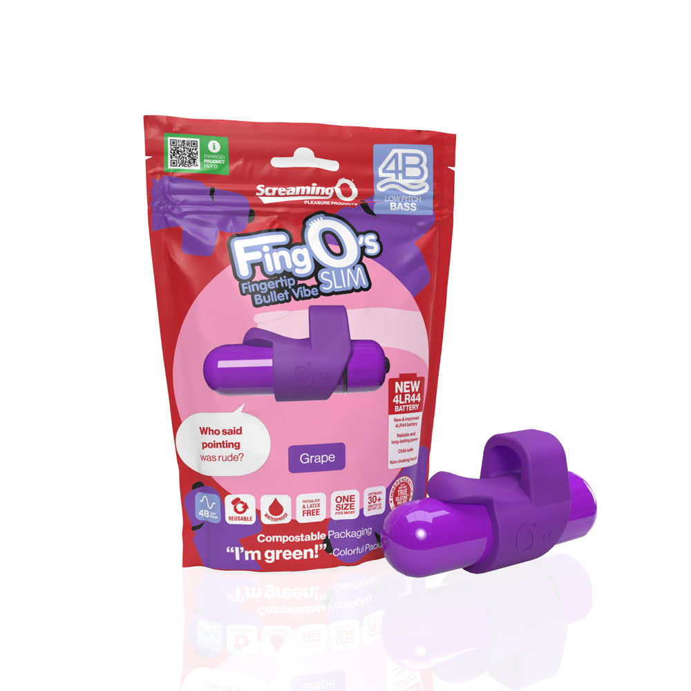 Screaming O 4B Fingo Slim Grape | 817483015984 | Available at EroticWarehouse.com