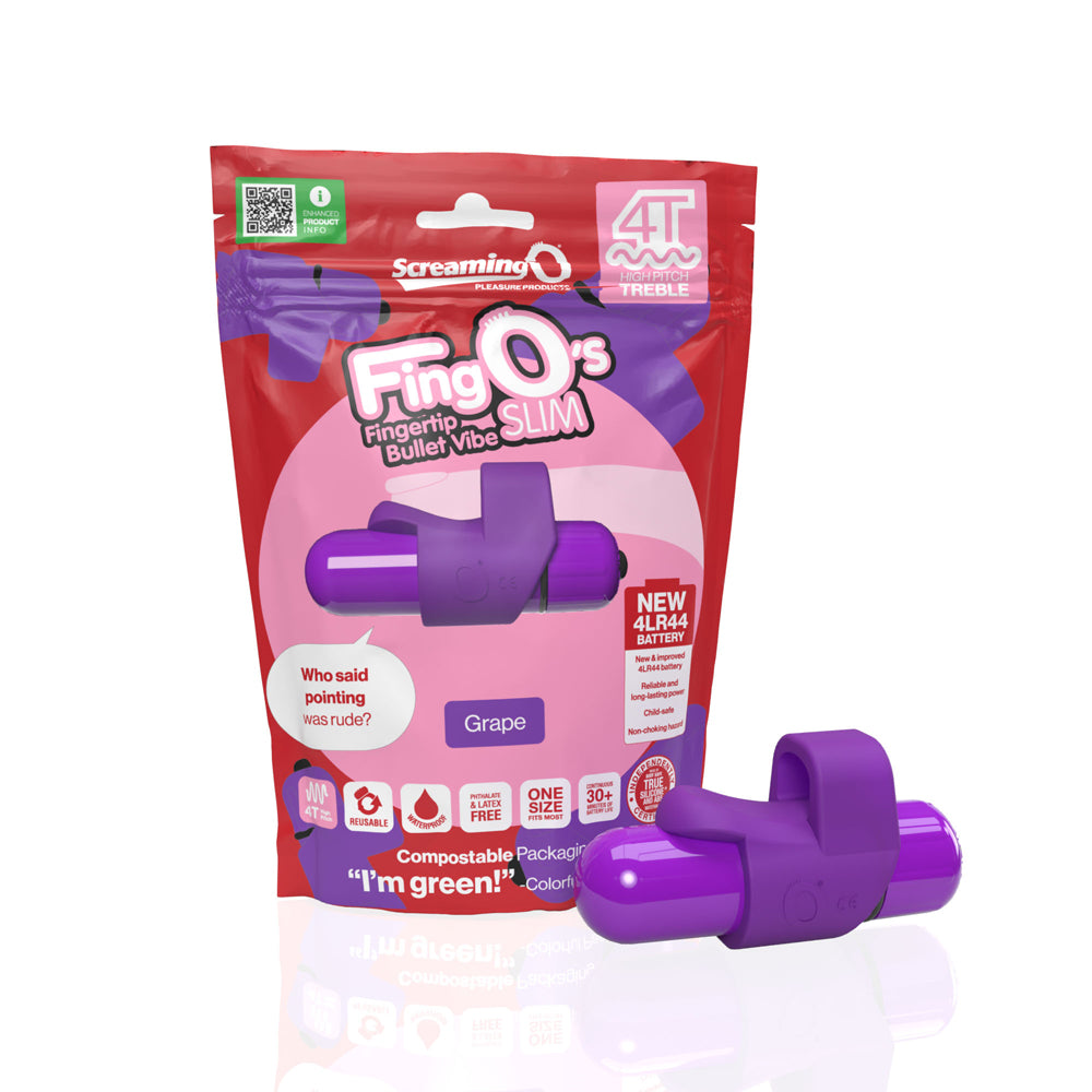 Screaming O 4T Fingo Slim Grape | 817483016028 | Available at EroticWarehouse.com