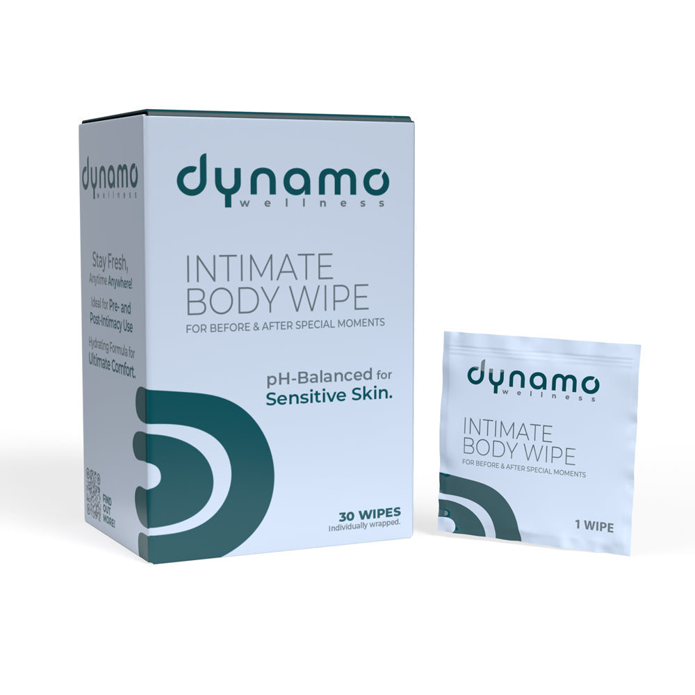 Dynamo Wellness Intimate Body Wipe 30pk | 817483018633 | Available at EroticWarehouse.com