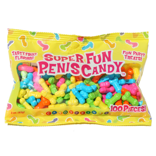 Super Fun Penis Candy 3 oz. Bag 100Pc | 817717006887 | Available at EroticWarehouse.com