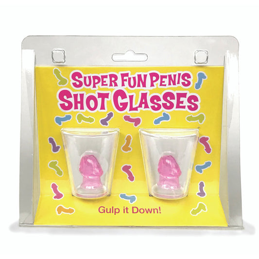 Super Fun Penis Shot Glasses 2 Pack | 817717010587 | Available at EroticWarehouse.com