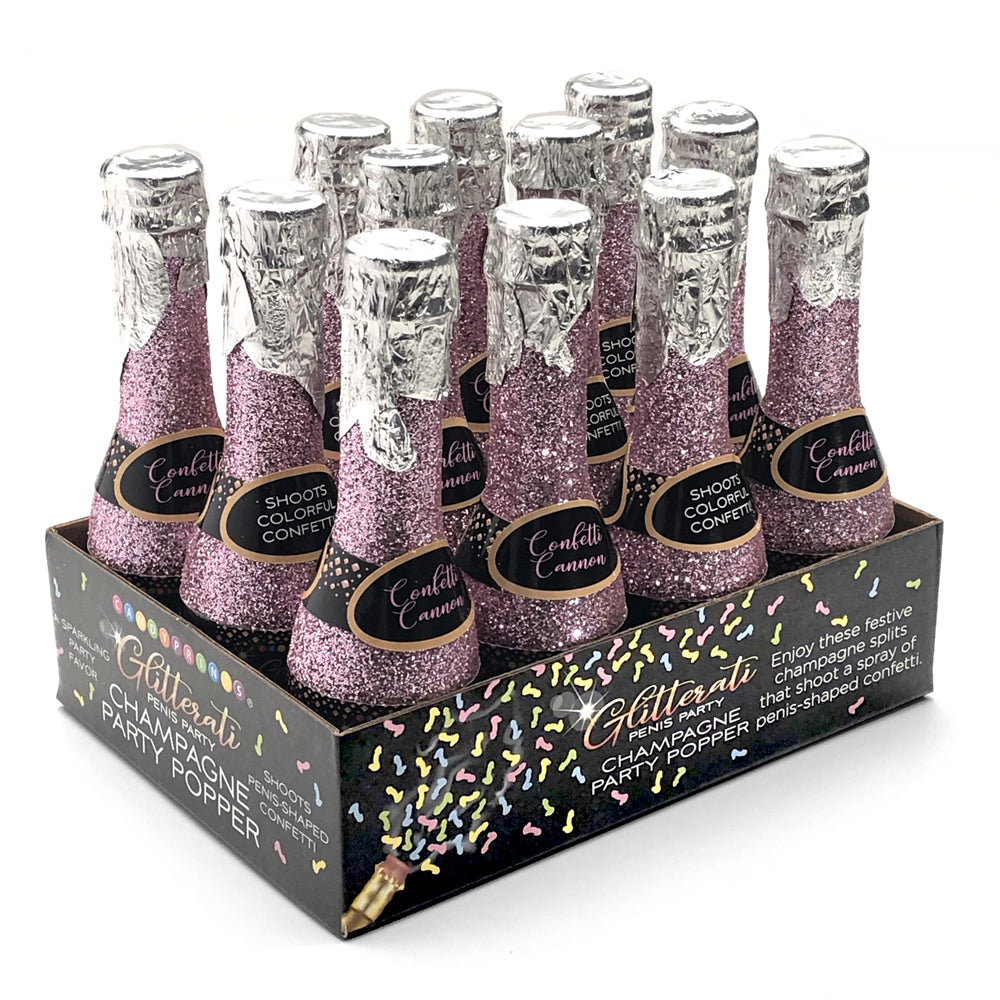Glitterati Champagne Confetti 12Ct Display | 817717010679 | Available at EroticWarehouse.com