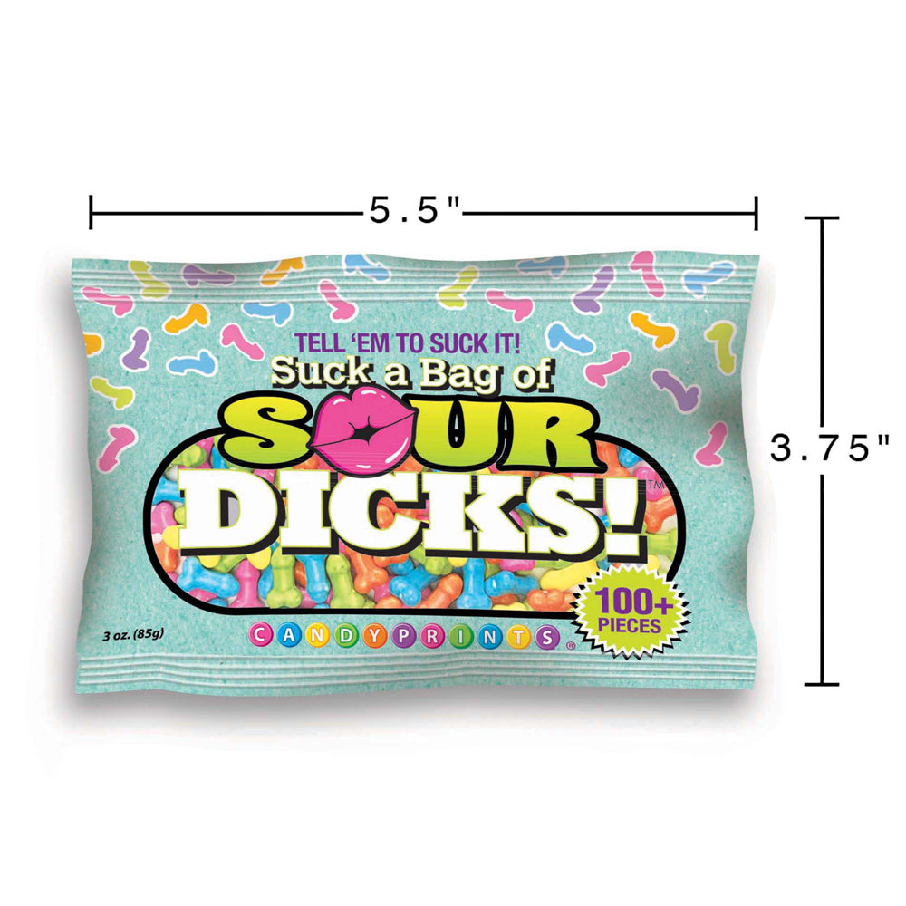 Suck A Bag Of Sour Dicks 3 oz. Bag | 817717011188 | Available at EroticWarehouse.com