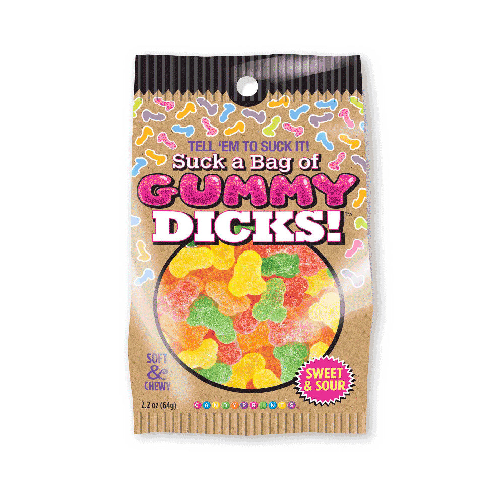 Suck A Bag Of Gummy Dicks 4 oz. Bag | 817717011201 | Available at EroticWarehouse.com