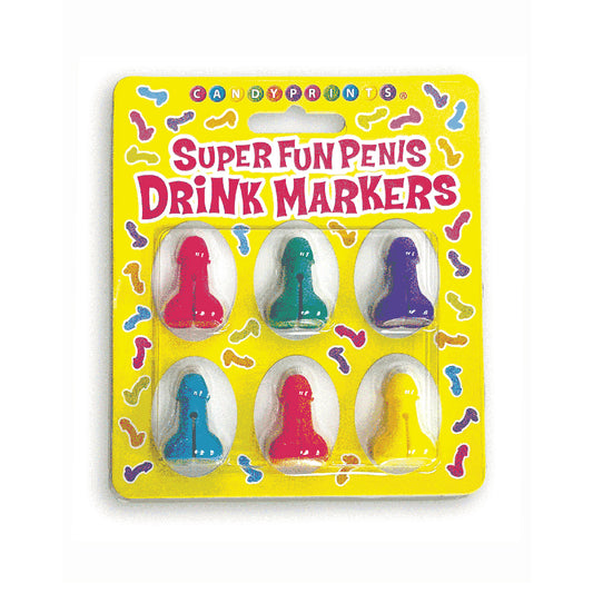 Super Fun Cocktail Markers Set Of 6 | 817717011232 | Available at EroticWarehouse.com