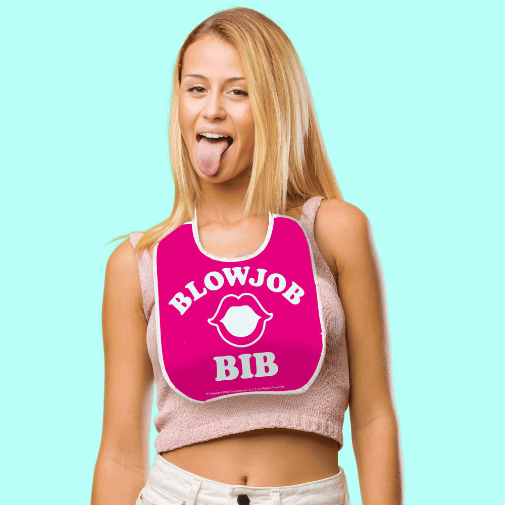 Blow Job Bib Pink | 817717011331 | Available at EroticWarehouse.com